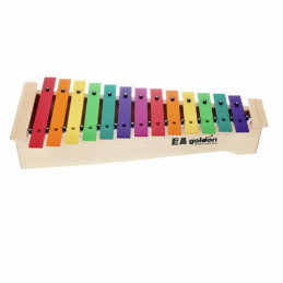 Goldon altový metalofon v barvách Boomwhackers 13 + 3 kameny