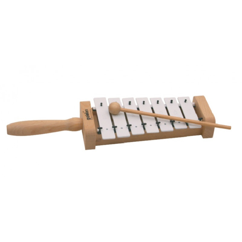 Goldon pentatonický metalofon s držadlem - 7 kamenů (11027)