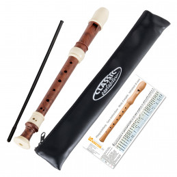 Classic Cantabile Stellina Sopránová Flétna Barokní Prstoklad Hnědá