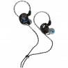 In-ear sluchátka, černá, 4 drivery, frekvenční rozsah 20Hz-20kHz, citlivost 108 dB, 1,2 m dlouhý odnímatelný kabel, vyměnitelné špunty, včetně pouzdra.