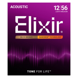 Elixir 11077 Nanoweb 80/20 Bronze 12-56