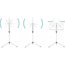 Proline notový stojan bílý