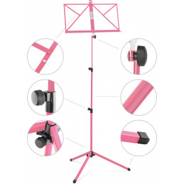 Proline notový stojan růžový