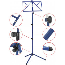 Proline notový stojan modrý