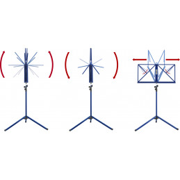 Proline notový stojan modrý