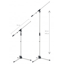 Proline mikrofonní stojan chrom