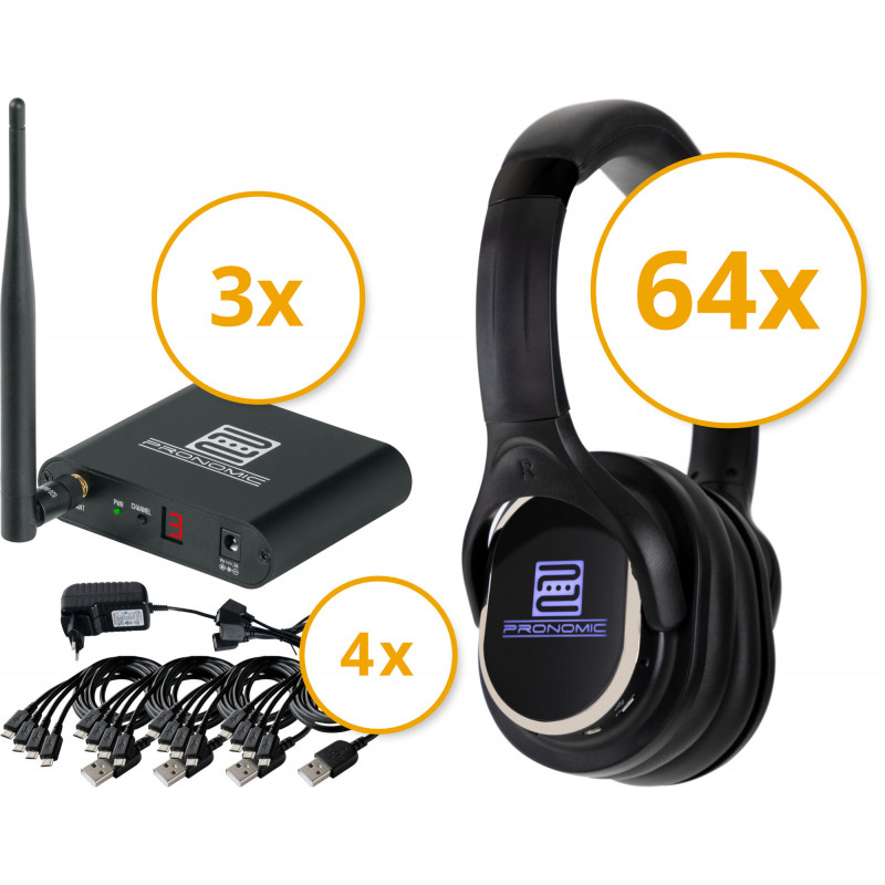 Pronomic SCPS-643 Silent Disco V2 Party Set