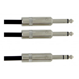 Gewa Pro Line Insert 1x 6,3 mm Stereo Jack - 2x 6,3 mm Mono Jack 3m