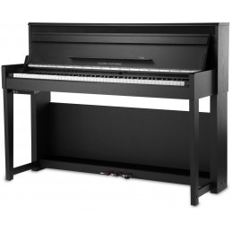 Classic Cantabile UP-1Plus SM Upright s dřevěnou klaviaturou černý mat