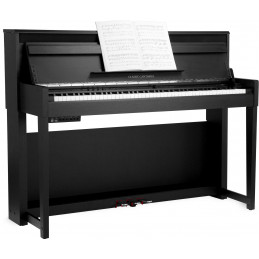 Classic Cantabile UP-1Plus SM Upright s dřevěnou klaviaturou černý mat