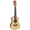 Koncertní ukulele s přední deskou ze smrku a zadní deska a luby ze Sapelele. Hmatník je vyroben z Palisandru.