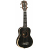 Sopránové ukulele s přední deskou, luby a zadní deskou vyrobenou z mahagonu v matném provedení open pore, krkem z okoumé a palisandrovým hmatníkem. Povrchová úprava ebony.