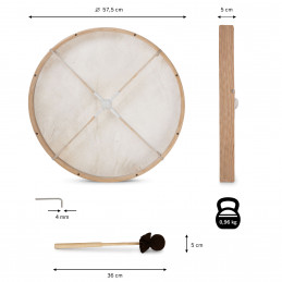Proline FD-22 Šamanský rámový buben laditelný 22"