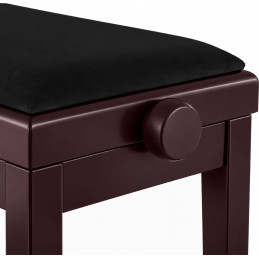 Proline klavírní stolička Premium Palisandr/Černá Mat