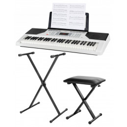 FunKey 61 Edition Touch White Set se stojanem a stoličkou