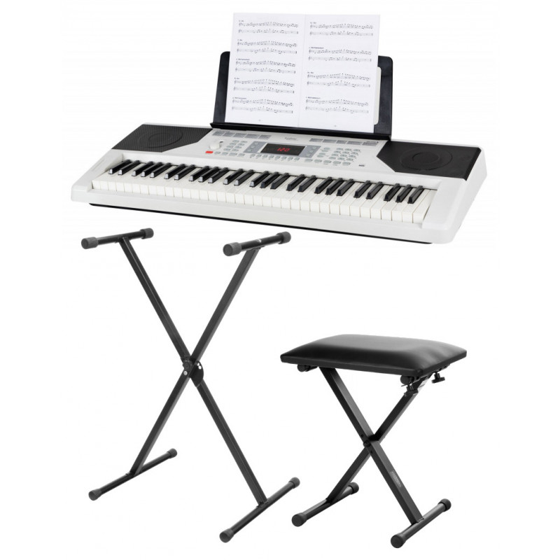 FunKey 61 Edition Touch White Set se stojanem a stoličkou