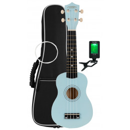 Classic Cantabile US-50 Soprano Ukulele Set Blue