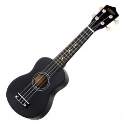 Classic Cantabile US-50 Soprano Ukulele Set Black
