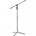 Mikrofonní stojan robustní hliníkové konstrukce a nastavitelnou výškou  rozmezí 111,5 - 168 cm. Délka ramene 78 cm, rádius základny 34 cm, hmotnost 3,5 kg.