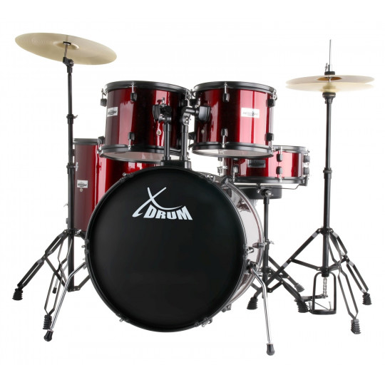 ROOCKIE XDrum Rookie RED - kompletní bicí souprava