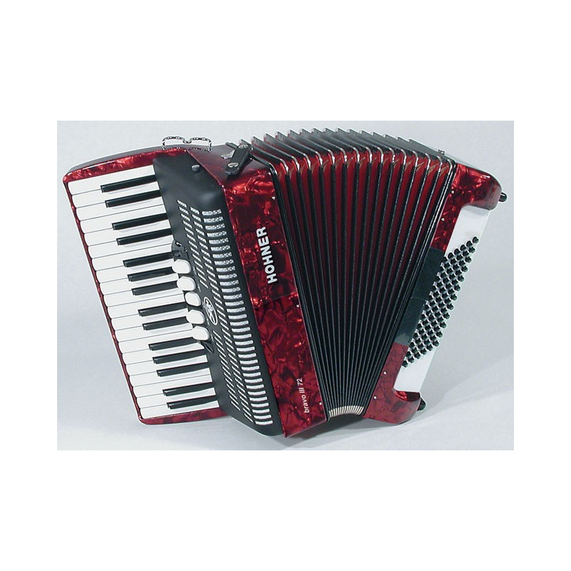 HOHNER Bravo III 72 red