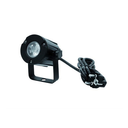 Eurolite LED spot 3W, 6000K, 6°, černý