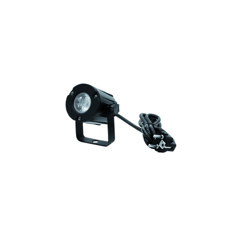 Eurolite LED spot 3W, 3200K, 6°, černý