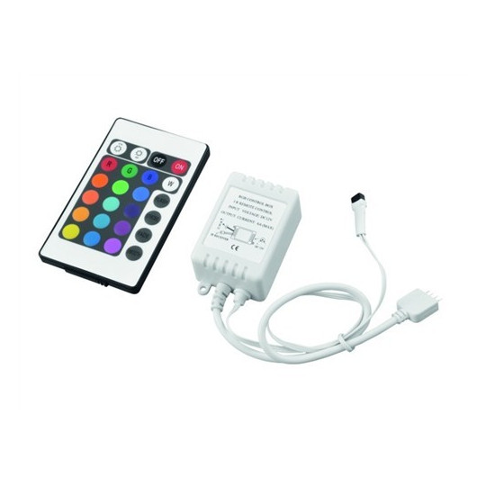 Eurolite kontrolér pro LED pásky RGB, IR, 12V