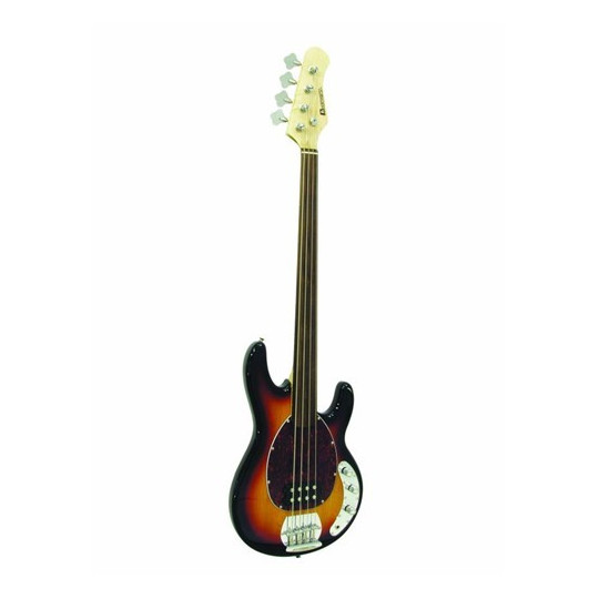 Dimavery MM-501 E-Bass, Fretless, tobacco