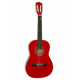 Dimavery AC-300 klasická kytara 3/4, červená