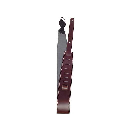 PLANET WAVES 25LS01-DX - prošitý kožený kytarový řemen řady Deluxe - hnědý