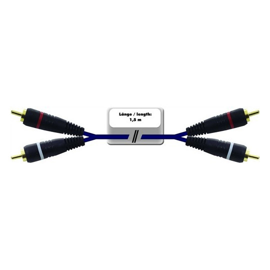 Kabel CC-15 2x 2 Cinch 1,5 m HighEnd