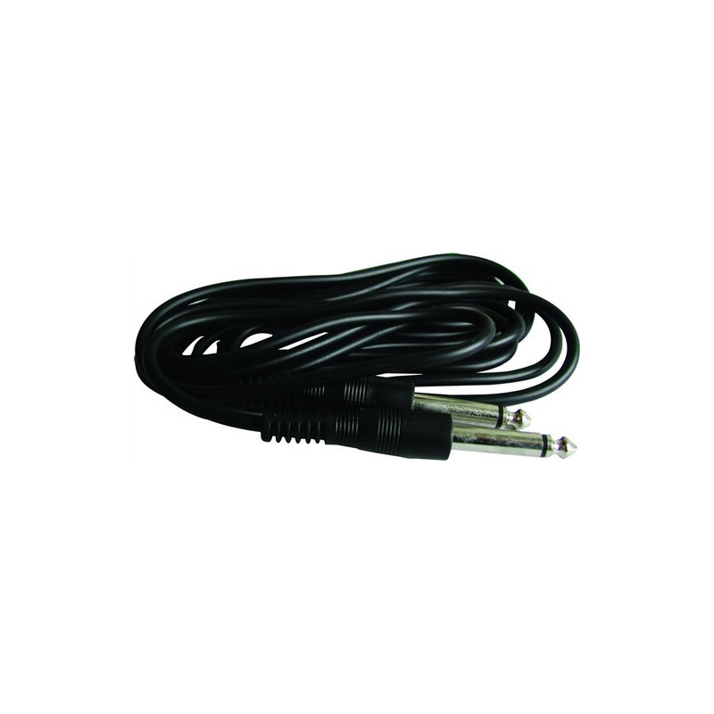 Kabel KC-30 2x Jack 6,3 mono 3 m, černý