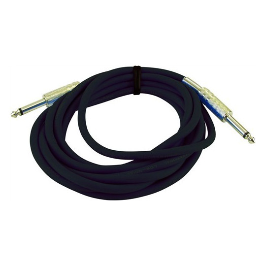 Kabel KC-60 2x Jack 6,3 mono 6 m, černý