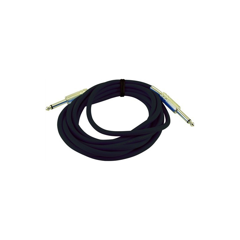 Kabel KC-60 2x Jack 6,3 mono 6 m, černý