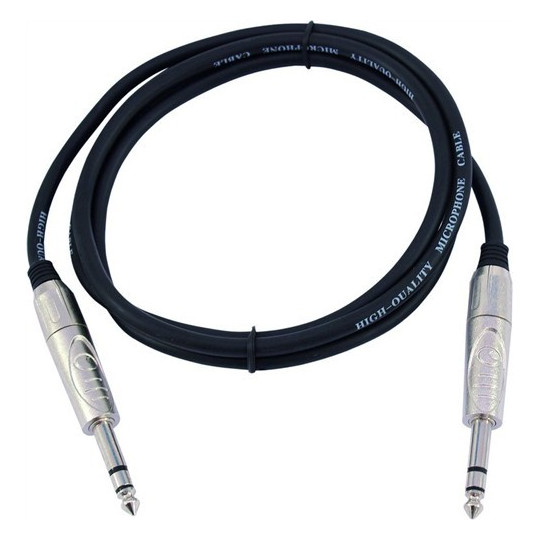 Kabel KS-10 2x Jack 6,3 stereo 1 m