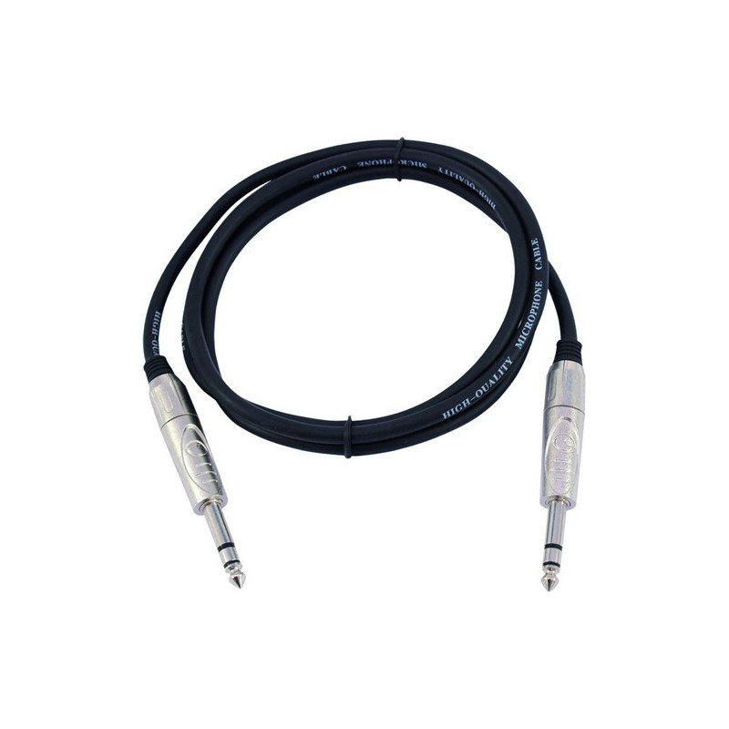 Kabel KS-10 2x Jack 6,3 stereo 1 m
