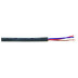 Mikrofonní kabel stíněný, průřez vodiče 2x 0,22 mm, cívka 100 m (cena/m), barva černá.