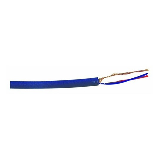 Omnitronic mikrofonní kabel, 2x 0,22qmm stíněný, modrý