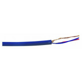 Omnitronic mikrofonní kabel, 2x 0,22qmm stíněný, modrý