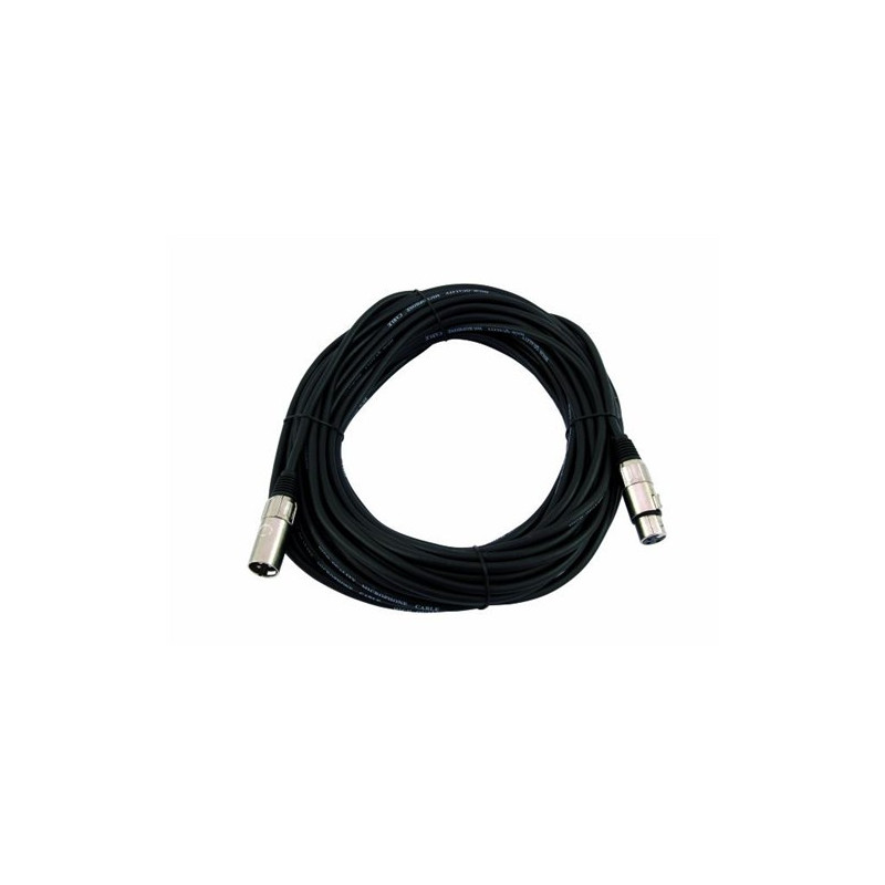 Kabel MC-300 XLR samec/samice, symetrický, černý, 30m