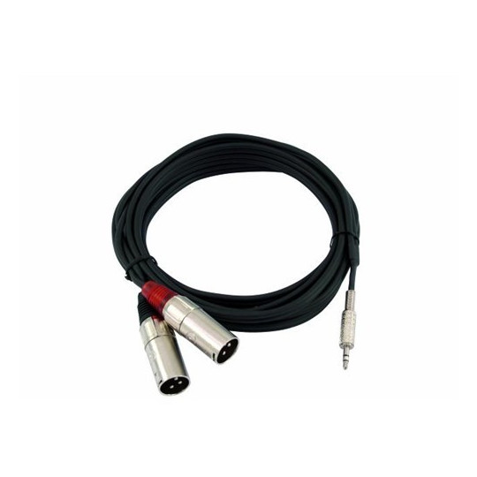 Kabel AC40-15 Jack 3,5 stereo - 2x XLR samec, 1,5 m