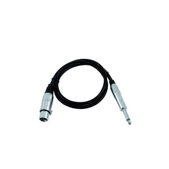 Kabel ACX-09 XLR samice - Jack 6,3 mono, 0,9 m