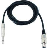 Kabel AXK-09 XLR samice - Jack 6,3 stereo, 0,9 m