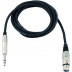 Kabel AXK-09, XLR-konektor/ 1/4" stereo jack, 0,9 m