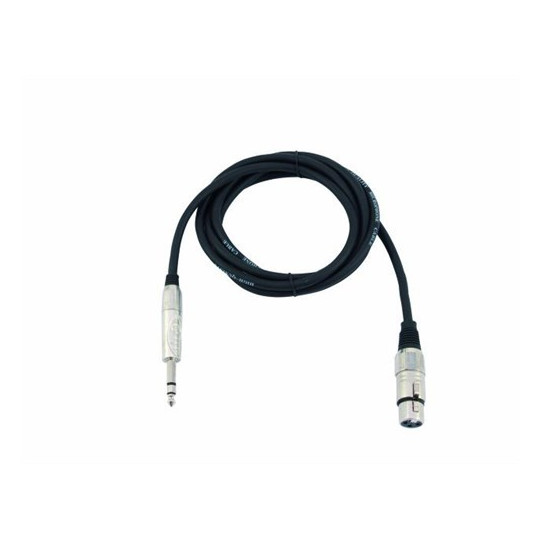 Kabel AXK-20 XLR samice - Jack 6,3 stereo, 2 m
