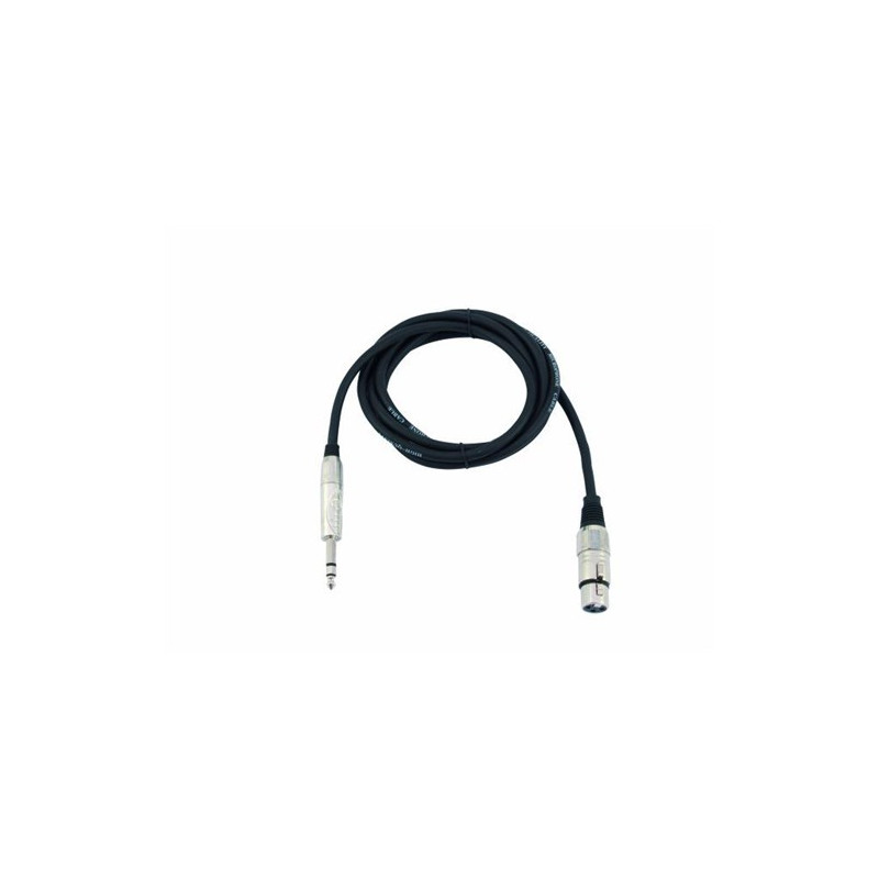 Kabel AXK-20 XLR samice - Jack 6,3 stereo, 2 m