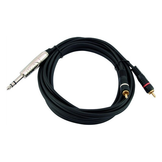 Kabel AL-15 Jack 6,3 stereo - 2x RCA, 1,5 m