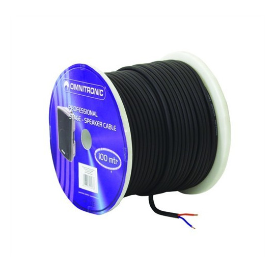 Kabel reproduktorový 2x1,5mm, černý, cena / m