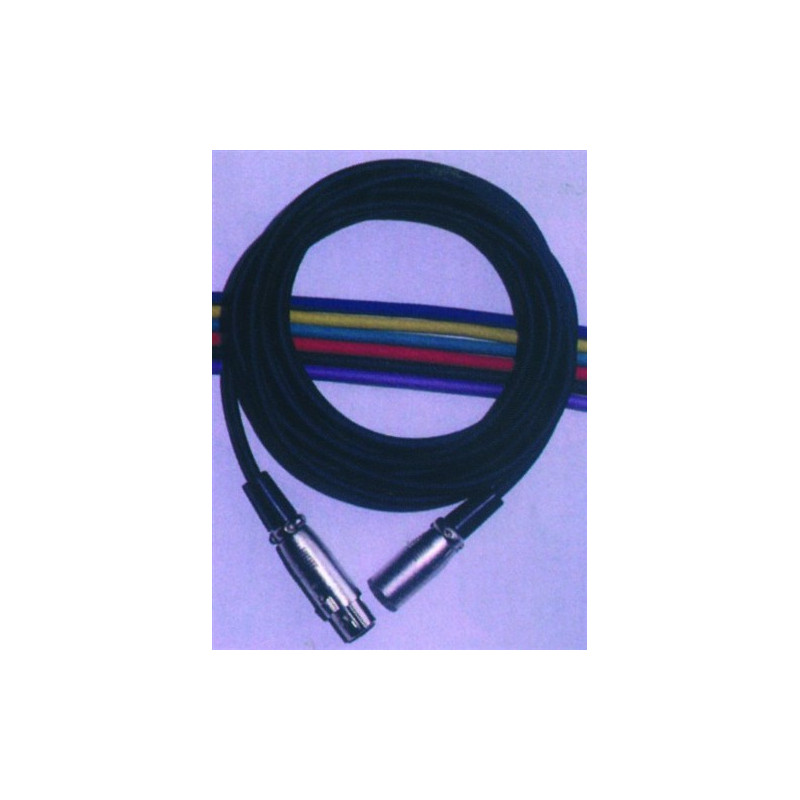 Kabel MC-50 XLR samec - XLR samice, černý, 5m